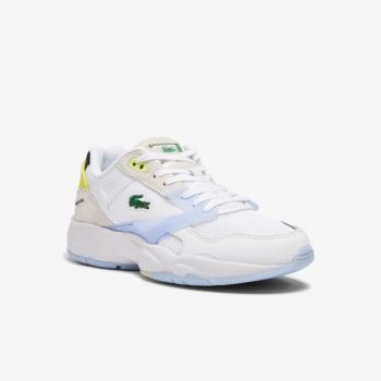 Lacoste Storm 96 Lo Textile and Leather Sneakers Dámské - Tenisky Bílé / Koralove | CZ-1THxSL